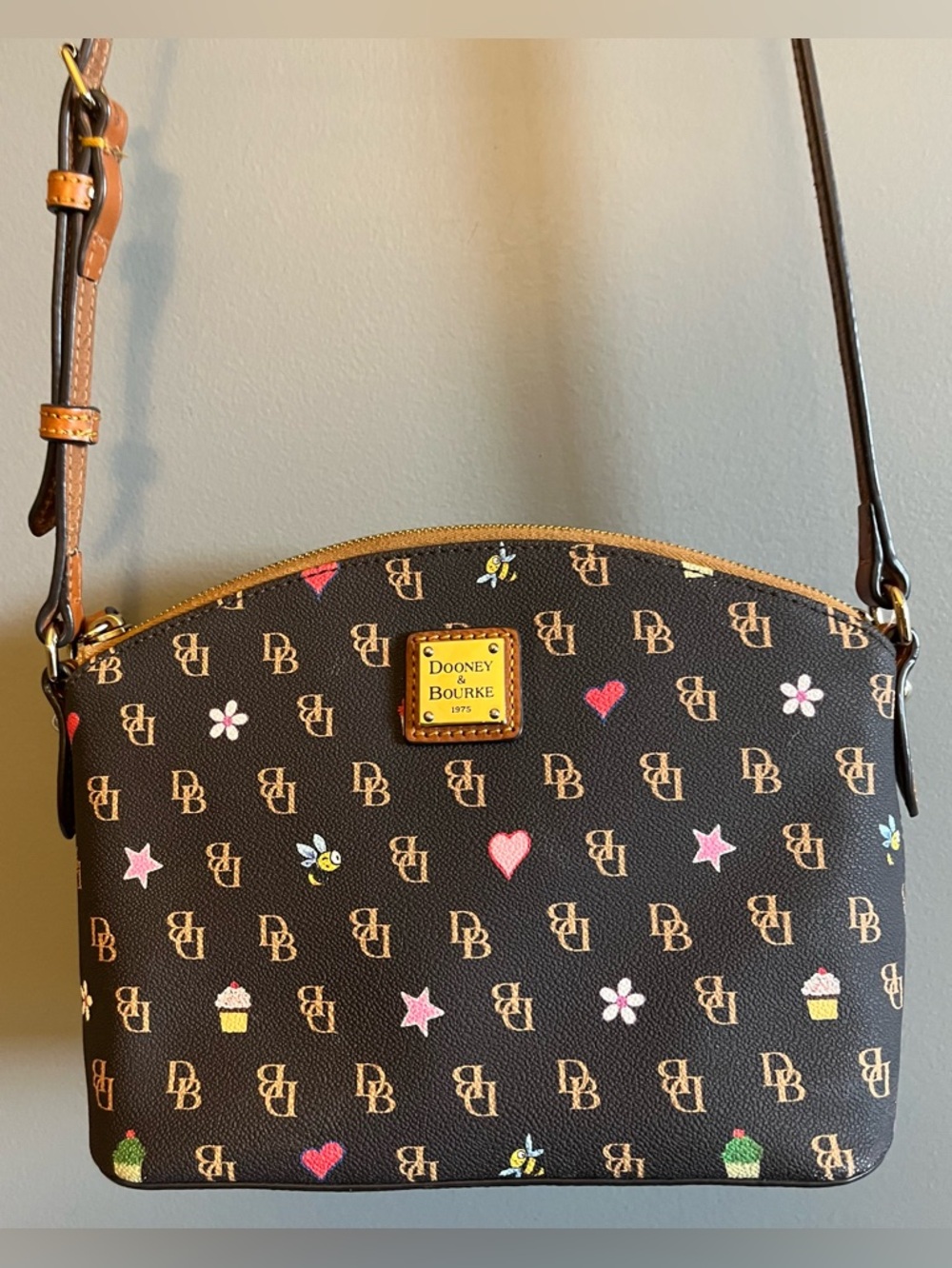 Dooney & Bourke Vintage Gretta Novelty Suki Domed Crossbody/Shoulder Bag